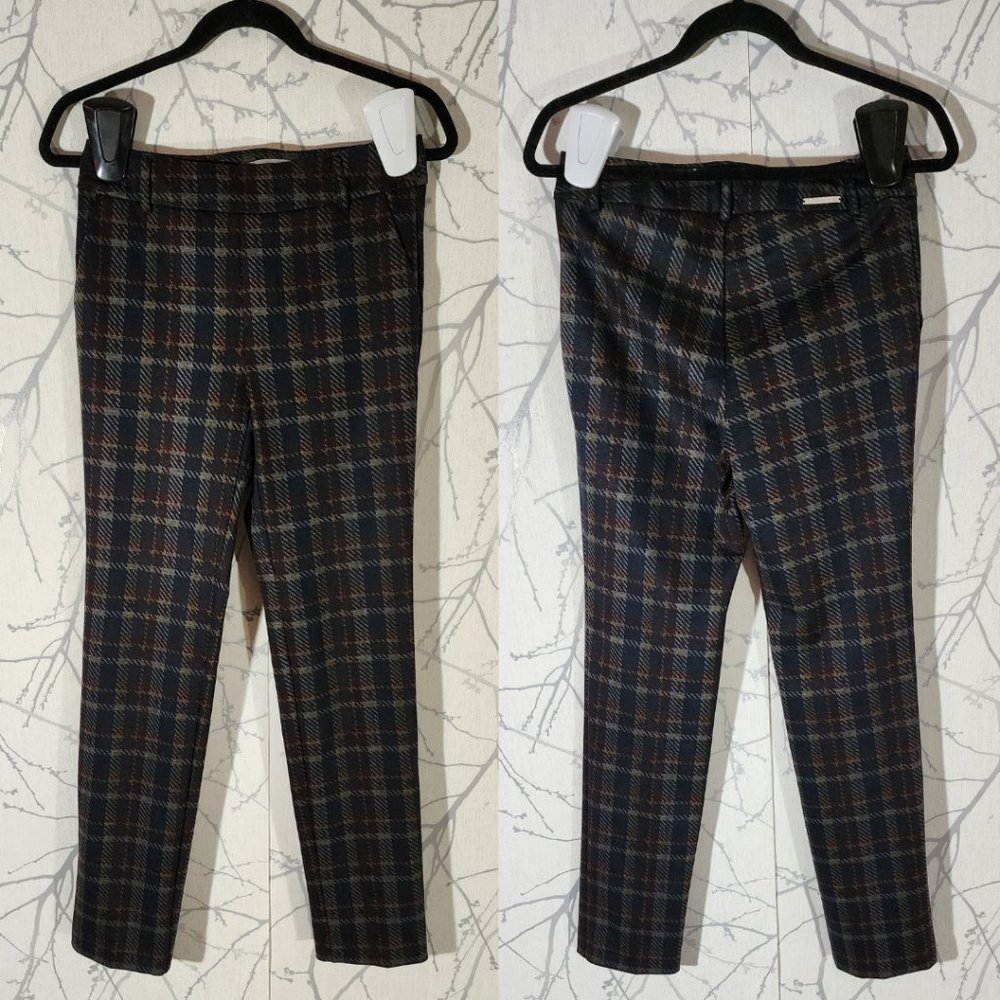 iltm I Love Tyler Madison Plaid High Rise Pull On Skinny Pants
